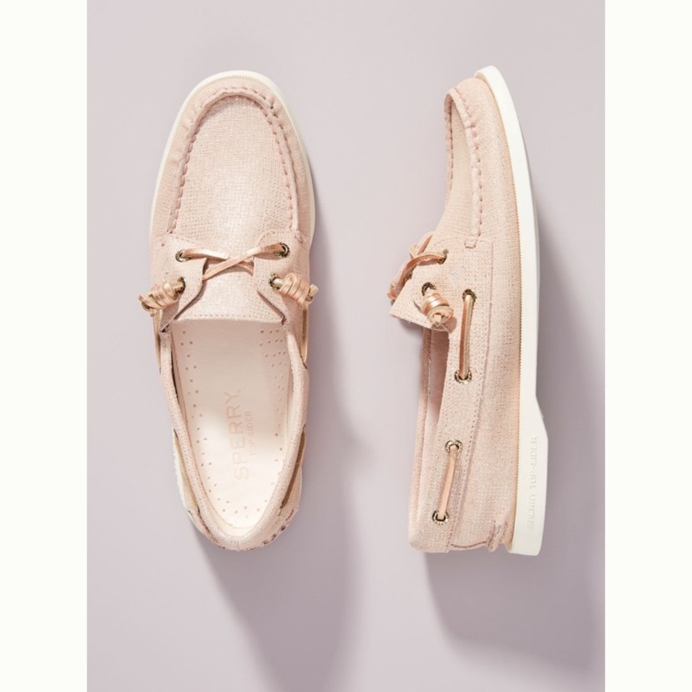 2/$30 Sperry top-sider AO vida metallic rose gold loafer